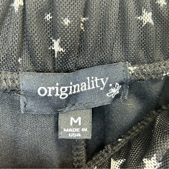 Originality Womens M Starry Night Black Midaxi Sheer Skirt Celestial Galaxy Star - Picture 6 of 9